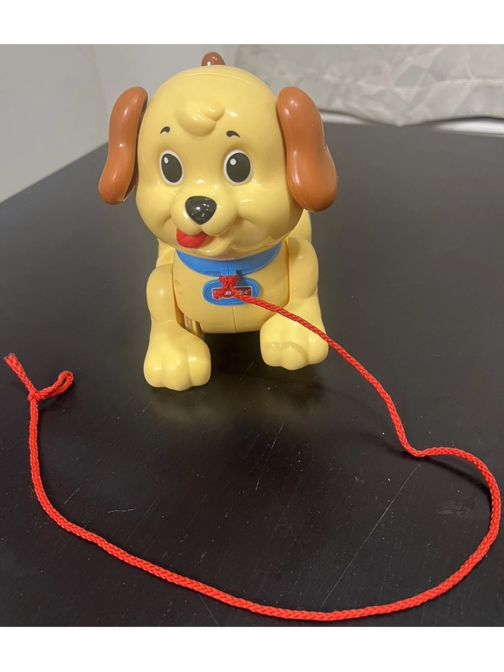 Dog Pull Along toy Walking Puppy 2005 Brown/Yellow(cream) Fisher Price Vintage